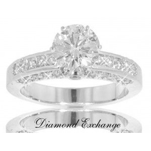 2.15 Ct Women's Round Cut Diamond Engagement Ring New